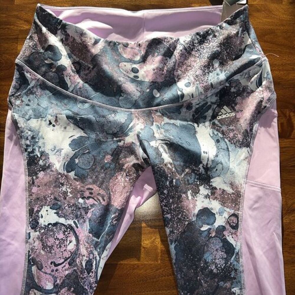 ADIDAS Women's x Zoe Saldana AeroREADY 7/8 High-Rise Tight Leggings NWT PLUS‎ 3X
